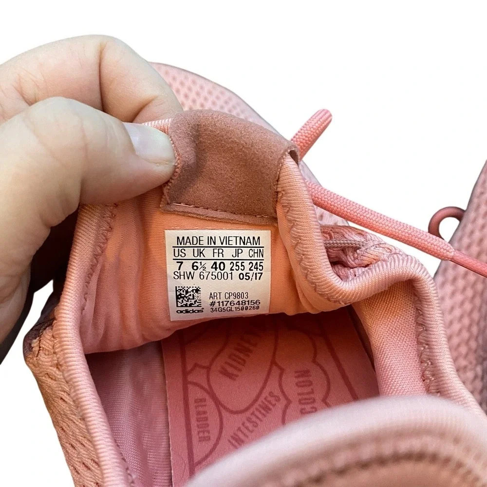 Adidas Pharrell Williams‎ Hu Human Race Coral Pink Men's Tennis Shoe Size 7